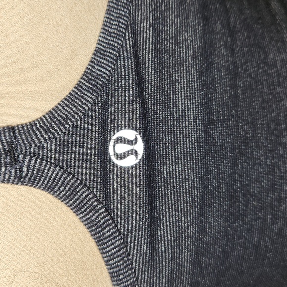 💥 Lululemon Power Y Tank *LuonHeathered Black - Picture 5 of 6